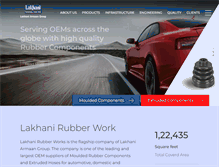 Tablet Screenshot of lakhanirubber.com